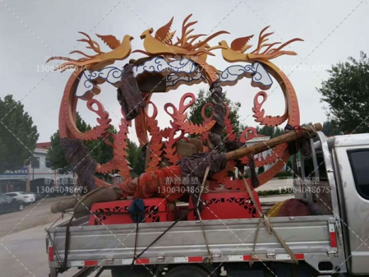 凤凰不锈钢雕塑厂家案例