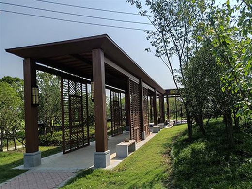 学校钢构廊架定做