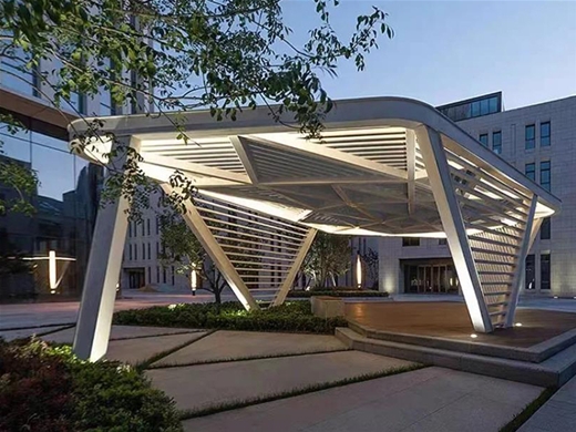 大型不锈钢金属廊架