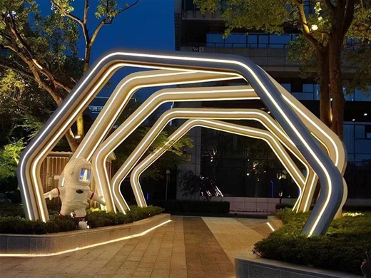 不锈钢金属廊架造型