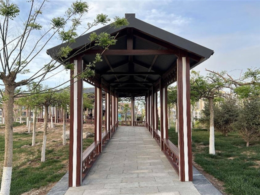 仿古铝合金廊架