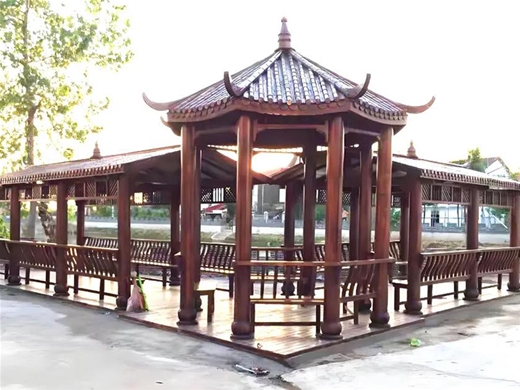 景区仿古铝合金廊架